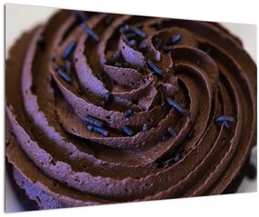 Tablou - Cupcake din ciocolată (90x60 cm)