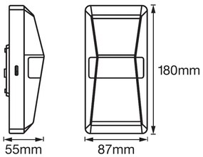 Aplică LED de exterior cu senzor UPDOWN LED/10W/230V IP55 Ledvance