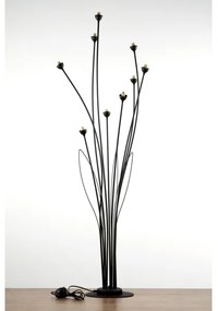 Jupiter 2058 - Lampă de podea GLORIOSA, 9 x G9, 14 W, 230 V, neagră