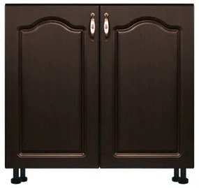 Masca pentru chiuveta cu 2 usi Zebra, Wenge/MDF Wenge, fara blat, 80 x 82 x 50 cm