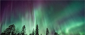Tablou cu Northern Lights (120x50 cm)