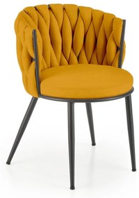 Scaun K516 stofa mustariu