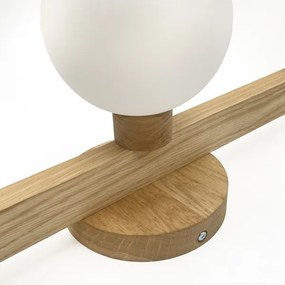 Lustră aplicată ANTONIO 3xG9/5W/230V stejar/alb