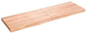 vidaXL Raft de perete maro deschis 160x50x(2-6) cm lemn stejar tratat