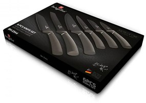 Set cutite otel inoxidabil (6 piese) Black Silver Collection Berlinger Haus BH 2544