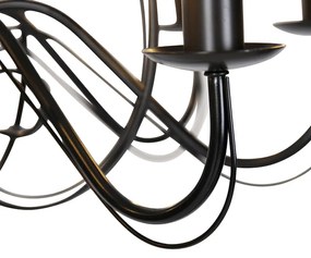 Candelabru clasic negru cu 8 lumini - Giuseppe