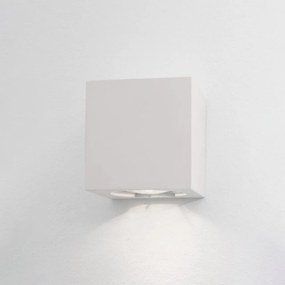 Aplica LED de perete design ambiental Cube alba