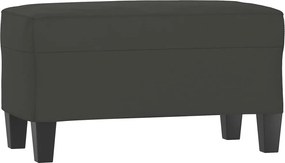 vidaXL Bancă, gri închis, 70x35x41 cm, microfibră