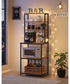 Etajeră MARGE maro/negru