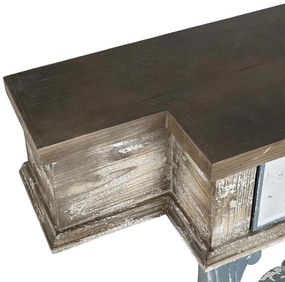 Consola Epoch din lemn antichizat gri 127x38x92.5 cm