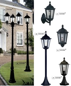 Aplica de exterior stil traditional IP44 Alex 82505BK SRT