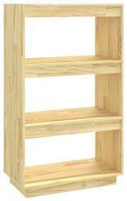 810864 vidaXL Bibliotecă/Separator cameră, 60x35x103 cm, lemn masiv pin
