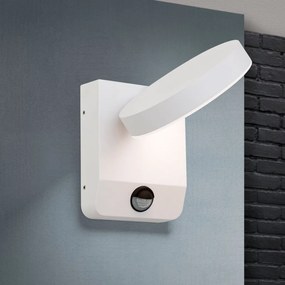 Aplica LED de exterior cu senzor de miscare IP54 HENDRYK alba