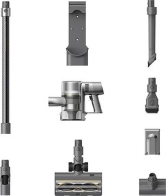 Aspirator vertical Dreame R20 VTV97A, 190 AW, 3 moduri, 0,6 l, 90 min, HEPA, Ecran LCD, Negru