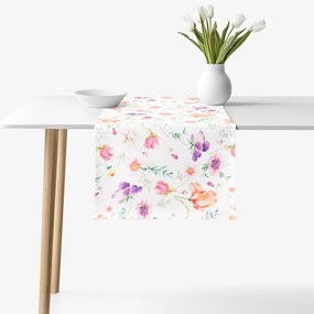 Goldea napron de masă 100% bumbac deluxe - mângâiere de primăvară 35x120 cm