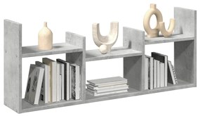 vidaXL Dulap de perete, gri beton, 100x18x40 cm, lemn prelucrat