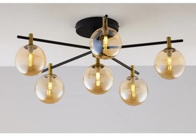 Lustră aplicată Jupiter 2033 FIGARO 6xG9/10W/230V negru/auriu/bej