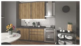 Set Mobila Bucatarie IDEA 180m Stejar Craft/Gri Antracit