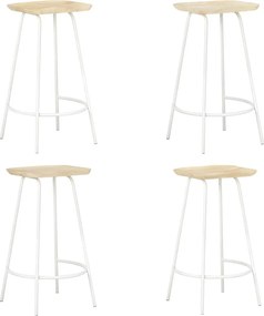 vidaXL Scaune de bar, 4 buc., lemn masiv de mango