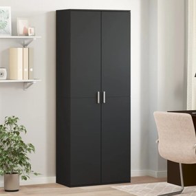 vidaXL Dulap înalt, negru, 70x35x180 cm, lemn prelucrat