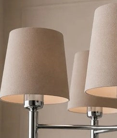 Brilagi - Lustru cu tijă MONTE 5xE27/60W/230V bej/crom lucios