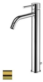 Paffoni - Baterie pentru lavoar LIGHT cu ventil pop-up, finisaj auriu periat