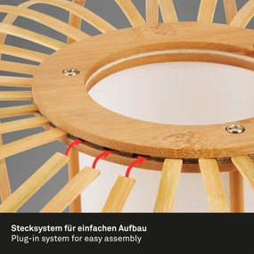 Lampă de masă Briloner 7759011 1xE27/10W/230V bambus