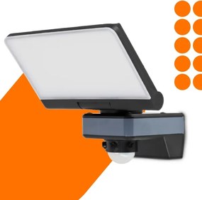 Proiector LED cu senzor de mișcare și senzor crepuscular LED/44W/230V 4200K IP54 negru