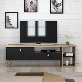 Comoda TV Parion Negru-Oak