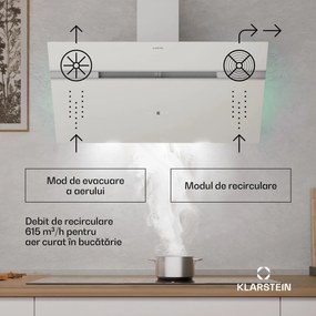 Klarstein Hota Alina, 90 cm, Smart, 615 m³/h, Silențioasă, EEC A