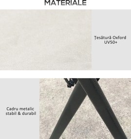 Outsunny Pavilion Pliabil Pop-Up 4x4 m cu Înălțime Reglabilă pe 3 Niveluri, Pavilion Exterior cu Plasă de Țânțari, Saci de Nisip, Geantă de Transport, UV50+, pentru Grădină Camping Petreceri, Crem | Aosom Romania