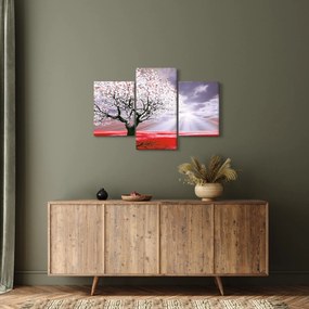Tablou cu pomul roșu (90x60 cm)