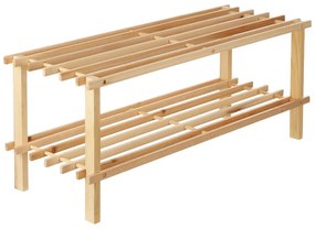Pantofar în culoare naturală din lemn de brad – Premier Housewares