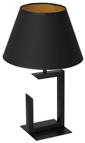 Lampă de masă 1xE27/60W/230V 45 cm neagră/aurie