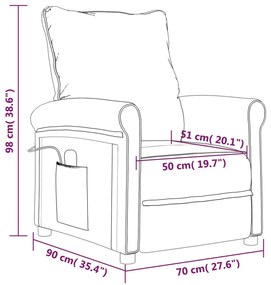 Fotoliu rabatabil electric, negru, material textil