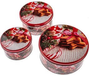 Set def 3 cutii din tablă Dulciuri