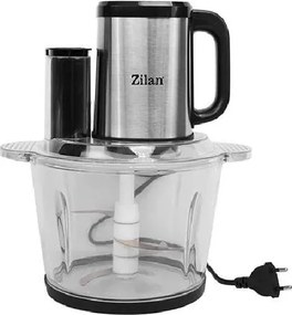 Tocator legume-fructe Zilan ZLN2767 digital multifunctional, Vas sticla capacitate 3L, 4 functii presetate, Lame din titan, Putere 500W