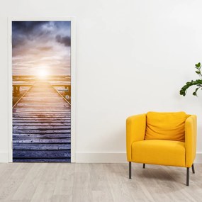 Fototapet pentru ușă - ponton la soare (95x205cm)