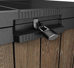 Signature store it out recipient de plastic pentru grădină 1150 l nuc