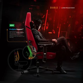 Scaun gaming Diablo X.Eye Prime, Normal Size, Bloody Mary