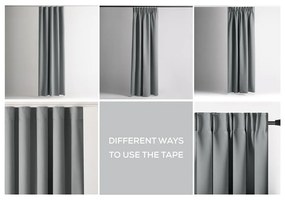 Draperie gri termoizolantă/dimout (semi-opacă) 140x270 cm Kierra – Restilo