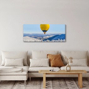 Tablou - Zbor peste peisaj de iarnă (120x50 cm)