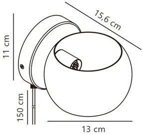 Spot de perete Nordlux BELIR 1xG9/5W/230V negru