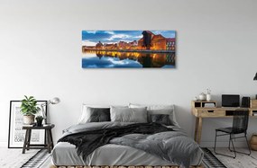 Tablouri canvas clădiri fluviale Gdańsk