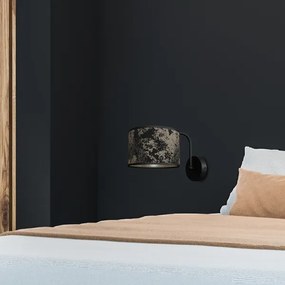 Aplică SATINO 1xE27/60W/230V neagră/aurie