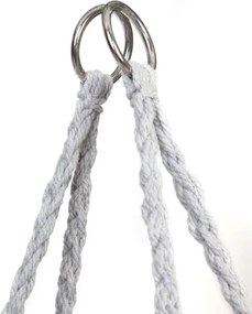 Fotoliu suspendant gri KOLUMBIA cu suport