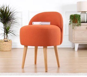 Taburet NIKI, diametru 46 cm, portocaliu