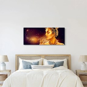 Tablou - Machiaj de aur (120x50 cm)