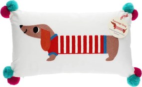 Pernă pentru copii din amestec de bumbac 50x33 cm Sausage Dog – Rex London