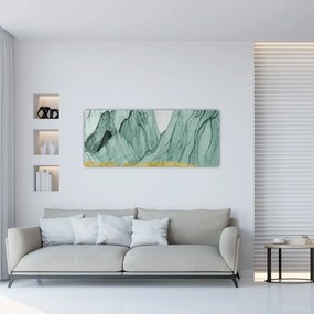 Tablou - Munții Smarald N⁰1 (120x50 cm)
